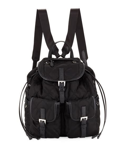 Prada Large Tessuto Impunturato Backpack 